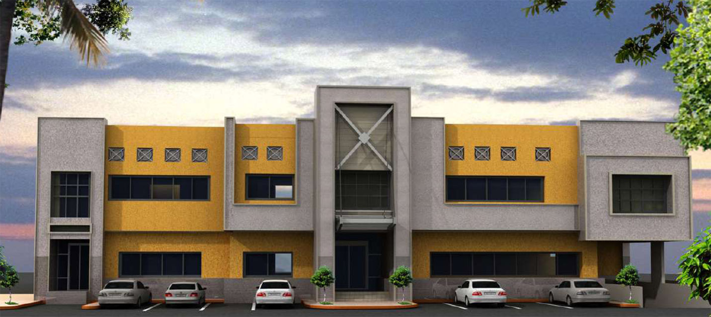 Training center, nursery & residential building